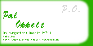 pal oppelt business card